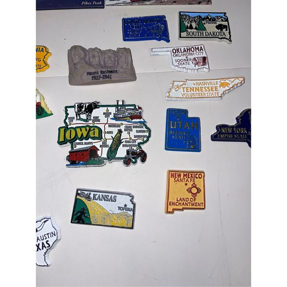Lot Of 23‎ Collectible Souvenir Refrigerator Magnets~States-Cities-Few 3D - Picture 4 of 8